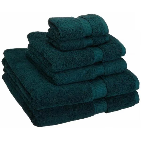900GSM Egyptian Cotton 6-Piece Towel Set  Teal, Superior, Mfr#: 900GSM 6 PC SET TL